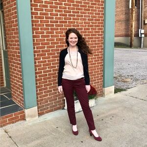 Women's Burgundy Pants